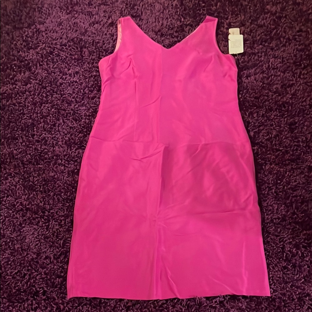 Evan-Picone Vintage Pink Silk Dress